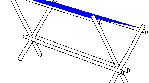 Banc couvert "modulo"