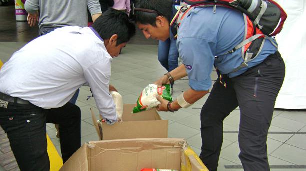 Tri des denrées collectées