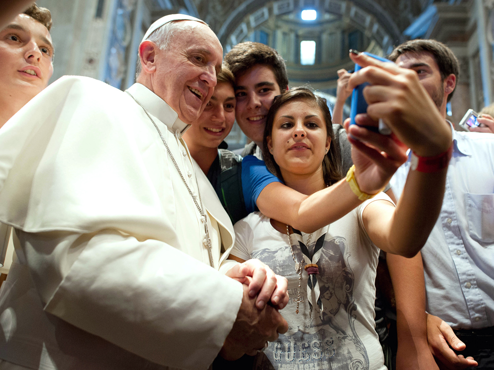 Selfie avec le Pape Selfie avec le Pape
