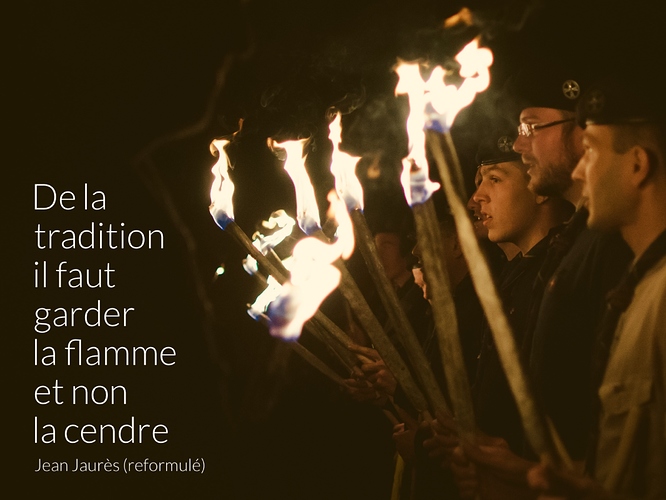 De La Tradition Il Faut Garder La Flamme Et Non La Cendre Latoilescoute