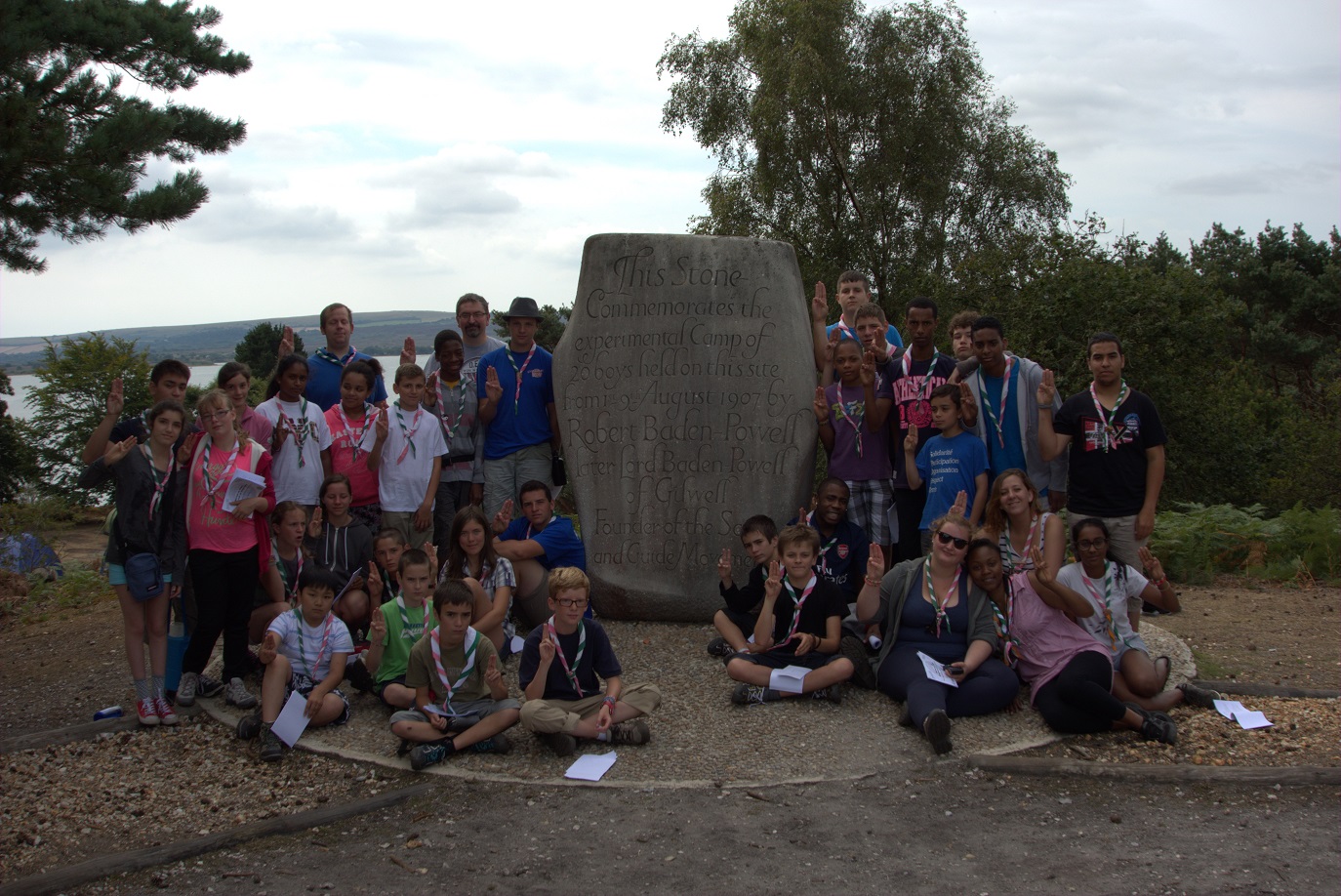 Brownsea - Pierre commémorative