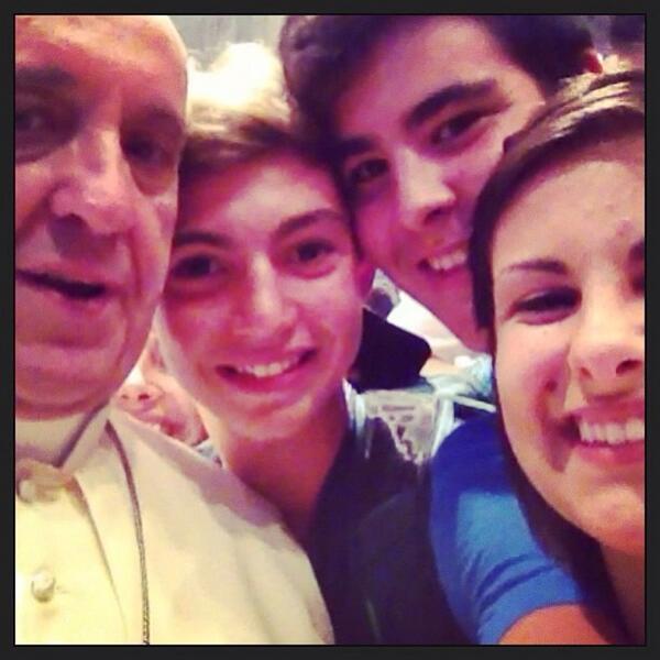Selfie avec le Pape