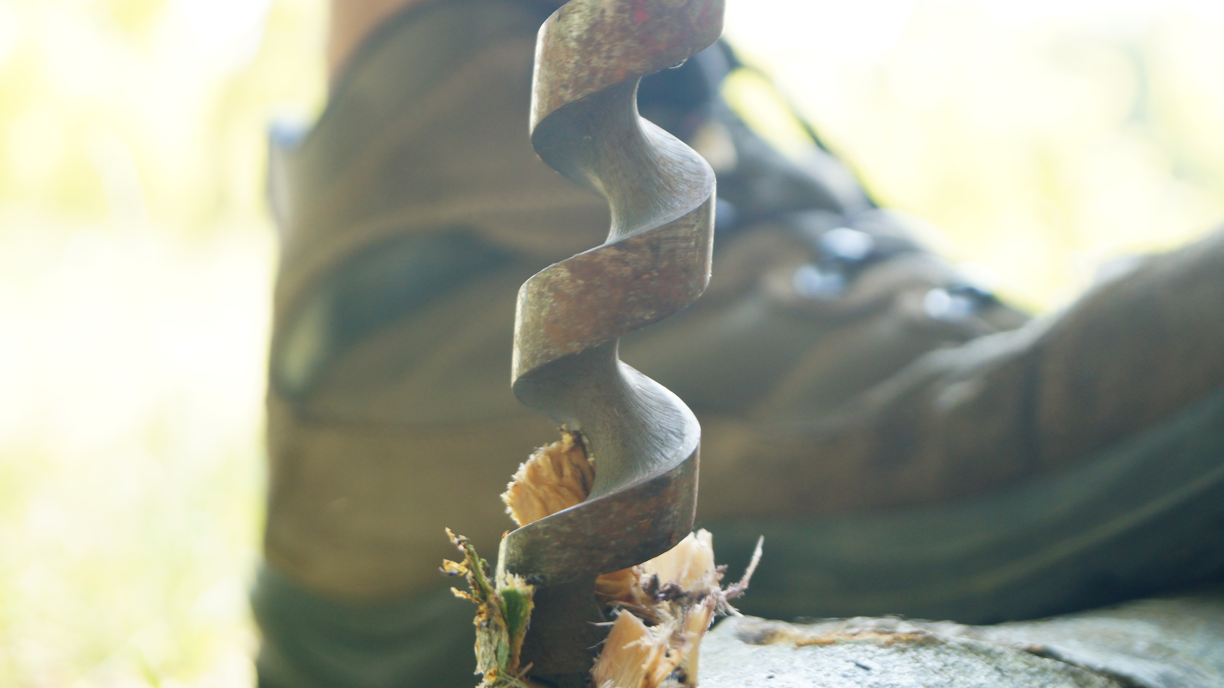 Utiliser la tarière