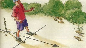 Trouver le Nord avec un bâton