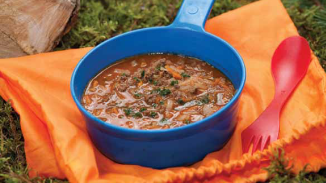 Soupe à la viande hachée