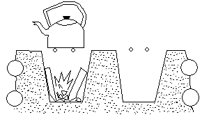 Table à feu polynésienne