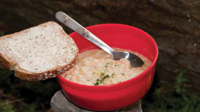 Soupe pomme de terre et lentilles